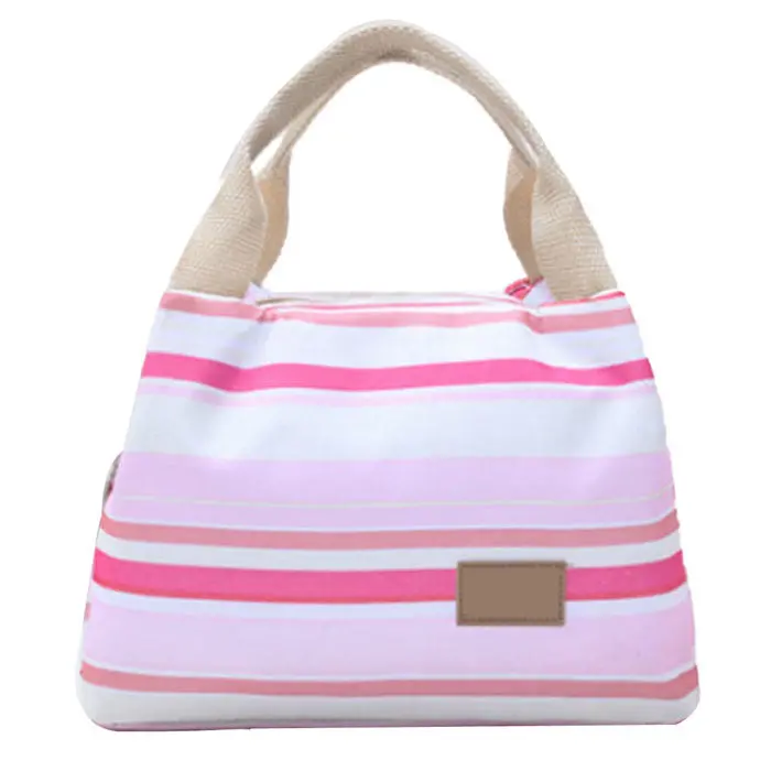 Student Worker Family Convenient Thermal Insulated Lunch Box Tote Cooler Oxford Zipper Bag Bento Picnic Pouch 4