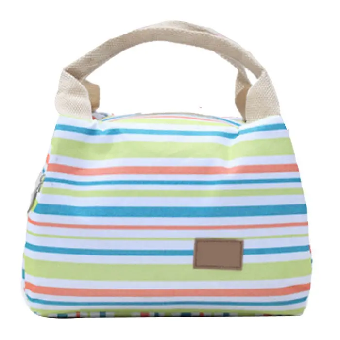 Student Worker Family Convenient Thermal Insulated Lunch Box Tote Cooler Oxford Zipper Bag Bento Picnic Pouch 5