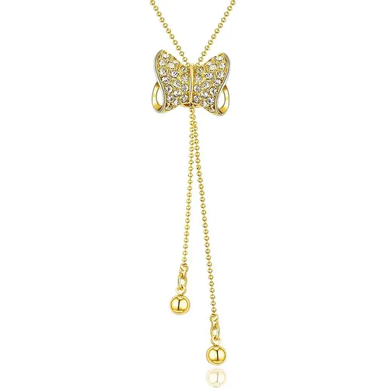 Style 18K Gold Plated Necklace Women Yellow Butterfly Maxi Necklace Bijouterie 94 1
