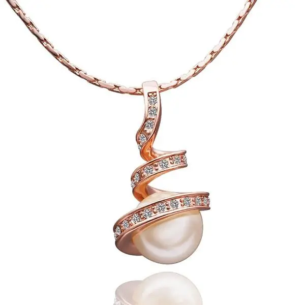 Style 18K Gold Plating Choker Necklace Golden Spiral Beads Colar Vintage 37 1