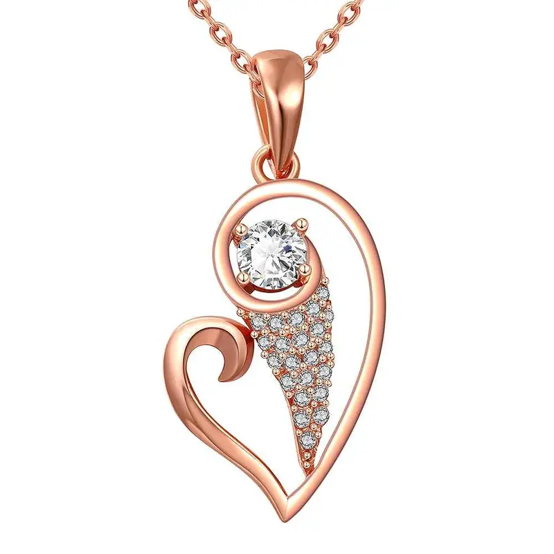 Style 18K Real Gold Plated Pendant Necklace Butterfly Love Tenis Masculino242 10