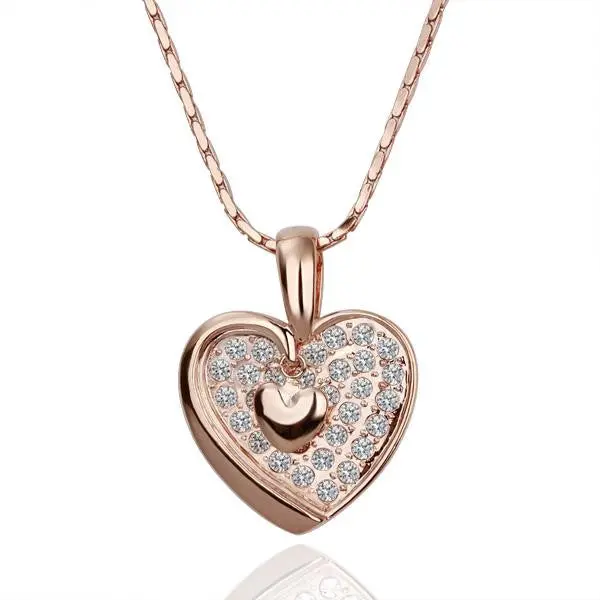 Style 18K Real Gold Plated Pendant Necklace Butterfly Love Tenis Masculino242 2