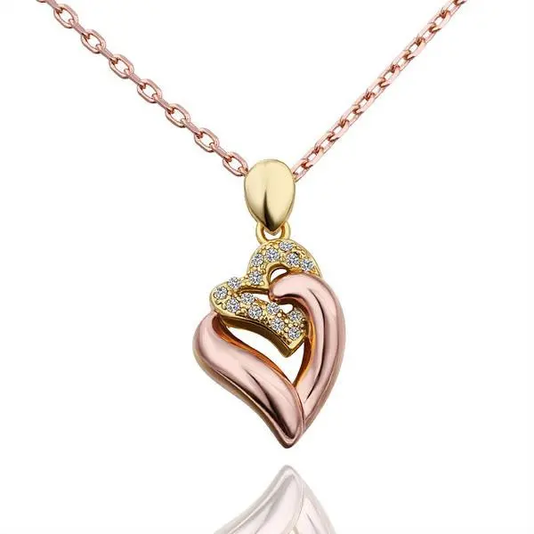 Style 18K Real Gold Plated Pendant Necklace Butterfly Love Tenis Masculino242 5