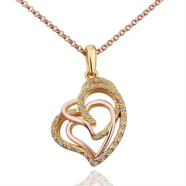Style 18K Real Gold Plated Pendant Necklace Butterfly Love Tenis Masculino242 6