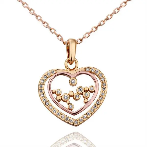 Style 18K Real Gold Plated Pendant Necklace Butterfly Love Tenis Masculino242 7