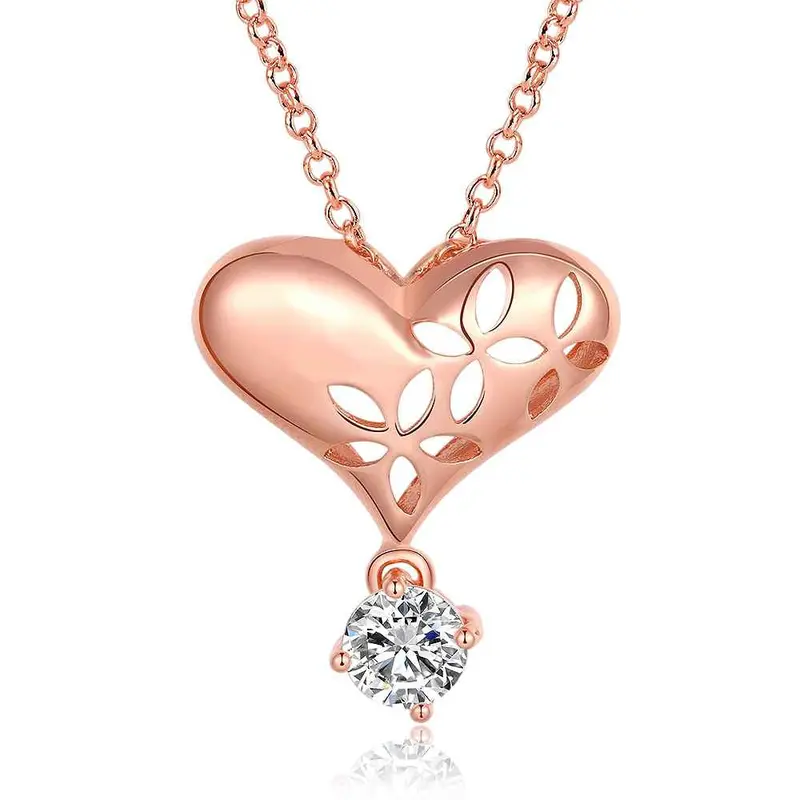 Style 18K Real Gold Plated Pendant Necklace Butterfly Love Tenis Masculino242 9