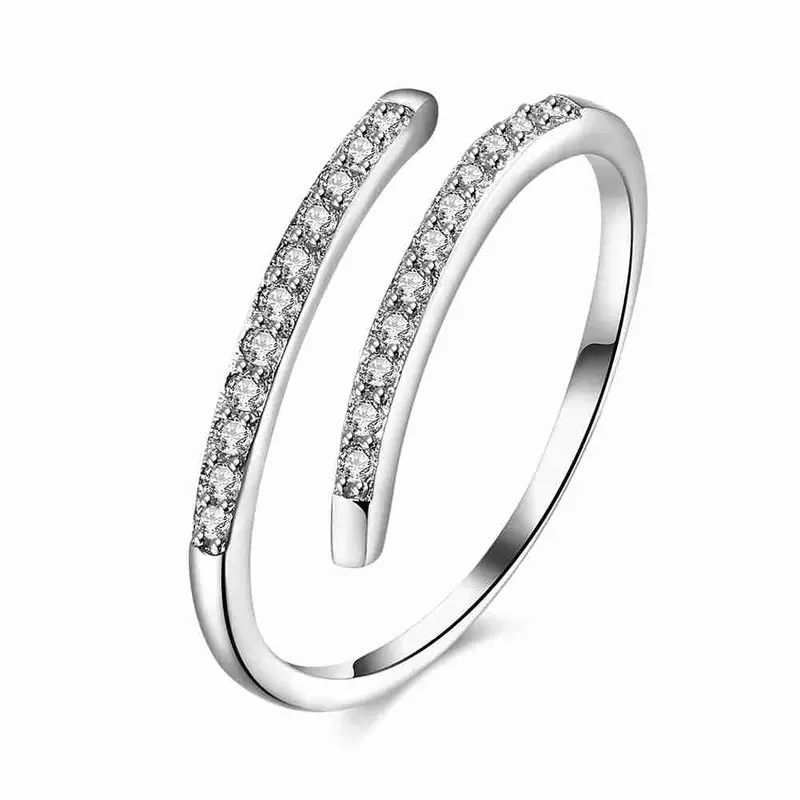 Style 925 Silver Ring Snakeheads Lines Bague Femme Sport292 2
