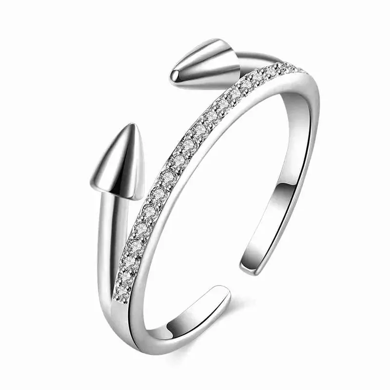 Style 925 Silver Ring Snakeheads Lines Bague Femme Sport292 3