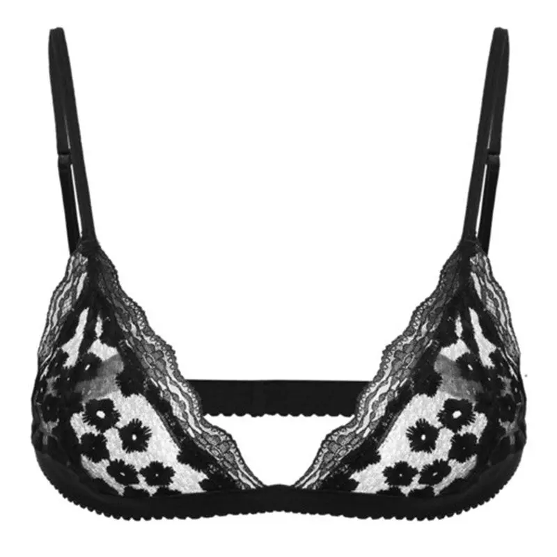 Style Beach Strappy Bra Sexy Lace Crop Top Embroidery Crochet Tops Women Black White Bustier Crop Top Lace Bralette 6