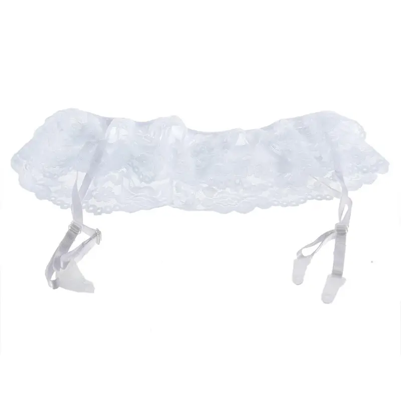 Style Black Sexy Lady 2 Layer Floral Lace Garter Belt Lingerie Skirt Stocking Suspender 2