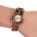 Style Casual Bracelet Owl Metal Watch Wristwatch Women Retro Design Rhinestone Relogio Feminino Gift 1