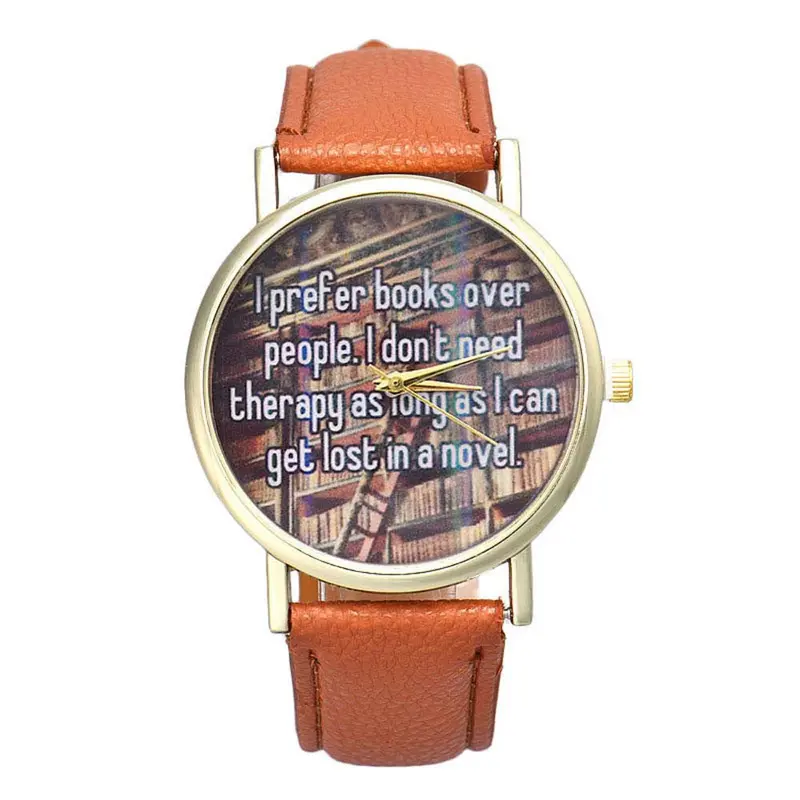 Style Casual Fashion Women Men Fresh Blue Dial Pattern Students Watch Relogio Feminino 3