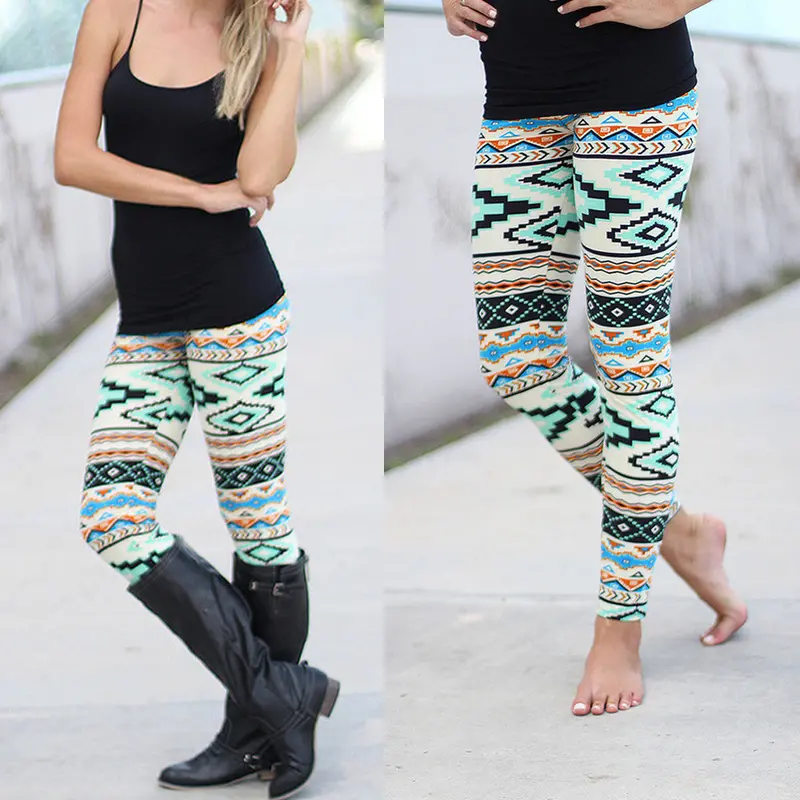 Style Casual Legging Women Print Pants Capris Women Leggins Thin And Soft Legging 1