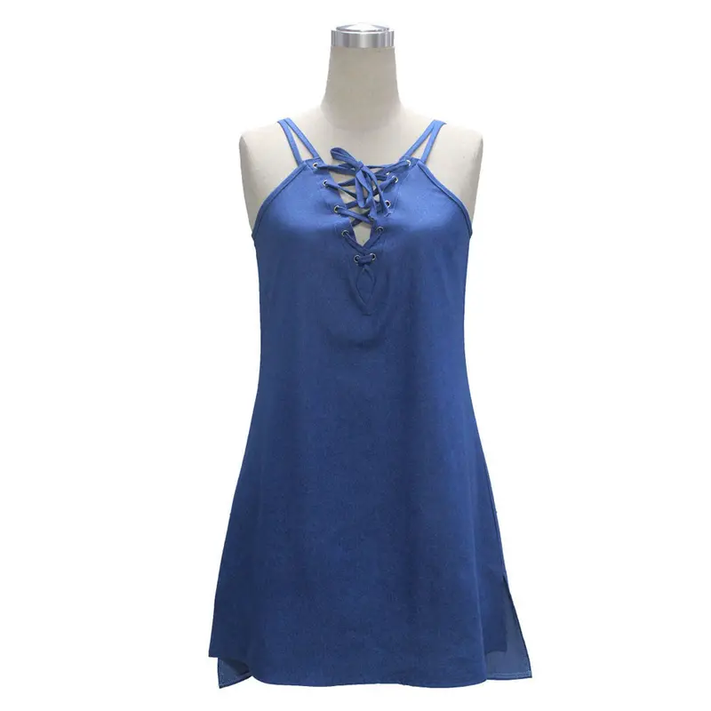 Style Denim Dress Casual Loose Overalls Dresses Preppy Style Vestido De Festa Beach Robe Plus Size Xl 4