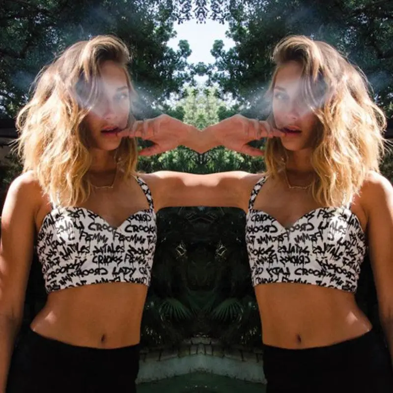 Style Sexy Crop Top Women Tops Vest Elastic Halter Top Women Padded Strapless Bra Cami Bralette Tank Tops 2