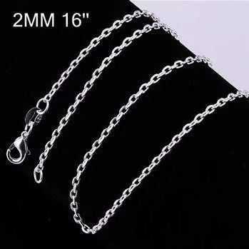 Style Silver Chains 2M 16-24Inch Charms 5 11