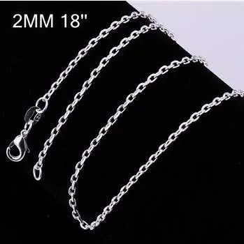 Style Silver Chains 2M 16-24Inch Charms 5 12