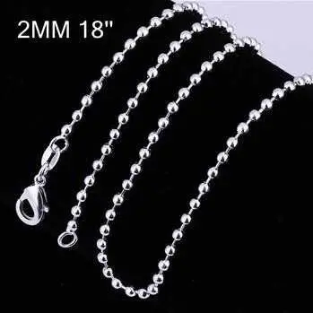 Style Silver Chains 2M 16-24Inch Charms 5 2