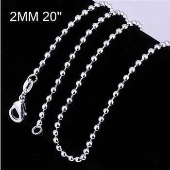 Style Silver Chains 2M 16-24Inch Charms 5 3