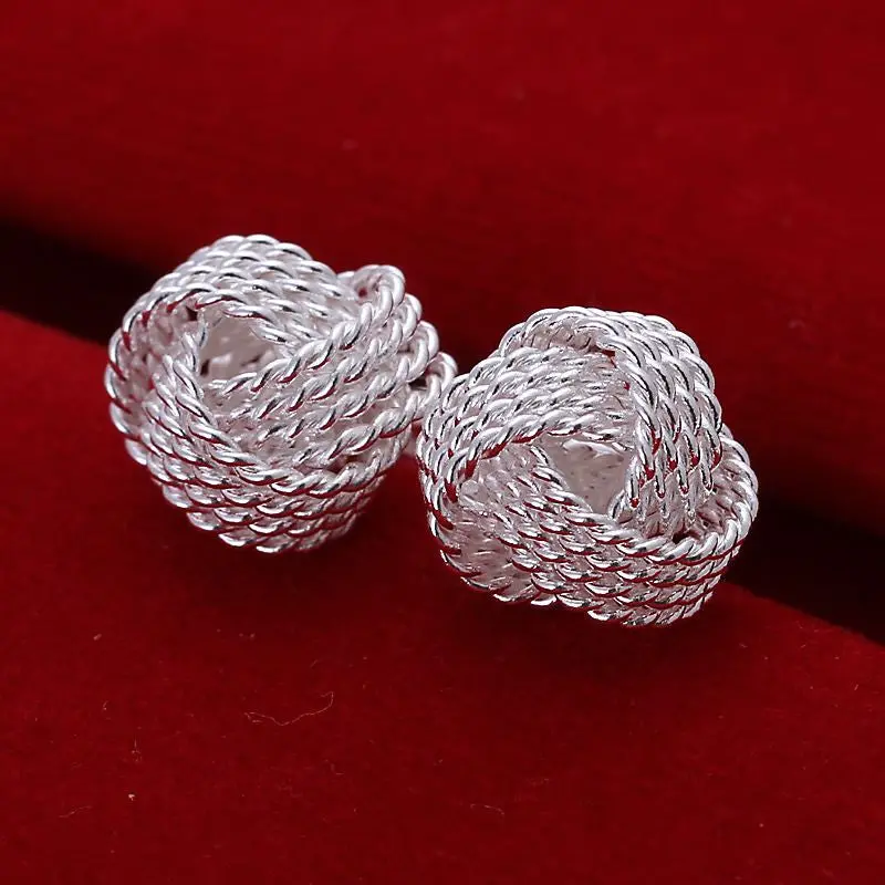 Style Silver Earrings Tennis Stud Ear Cuff 1