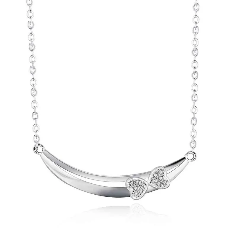 Style Silver Necklaces Crystal U Shaped Collares Populares Elegant166 10