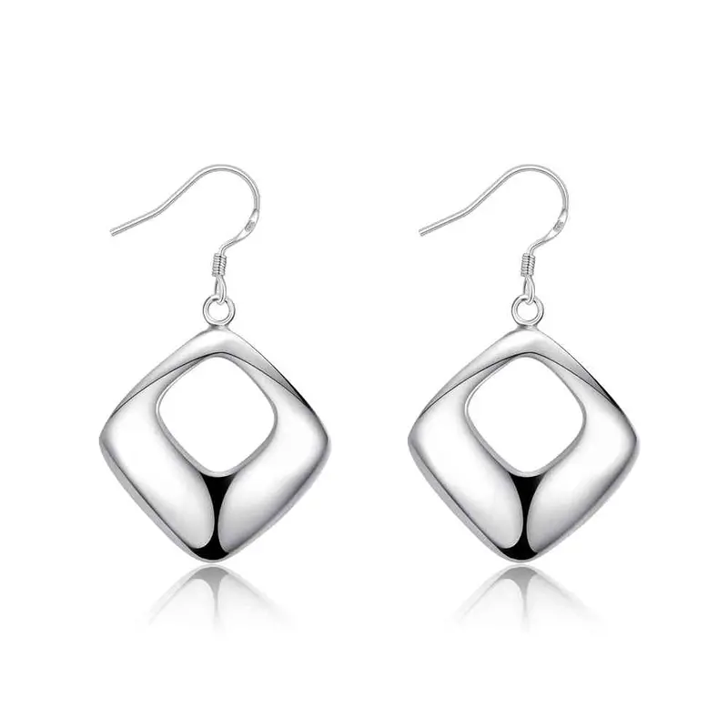 Style Silver Plated Earring Box Drop Ear Cuff Bijoux 641 1