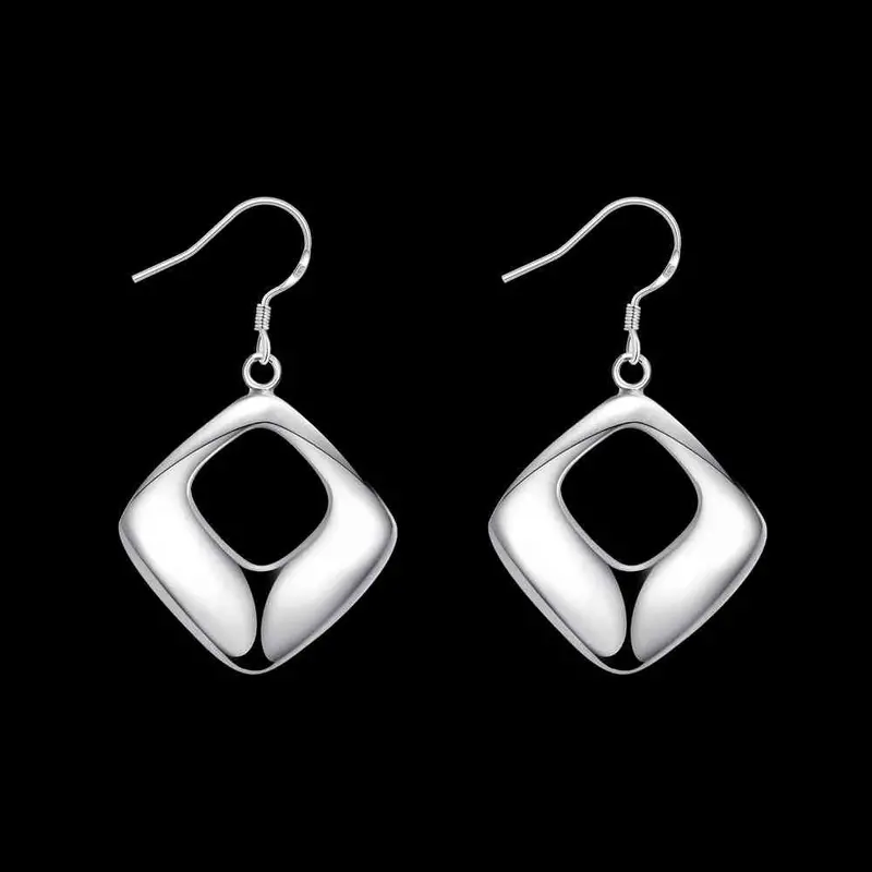 Style Silver Plated Earring Box Drop Ear Cuff Bijoux 641 2