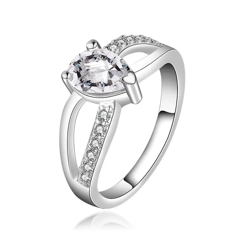 Style Silver Plated Engagement Rings Squirrel White Stone S In Euros Charms 72 5