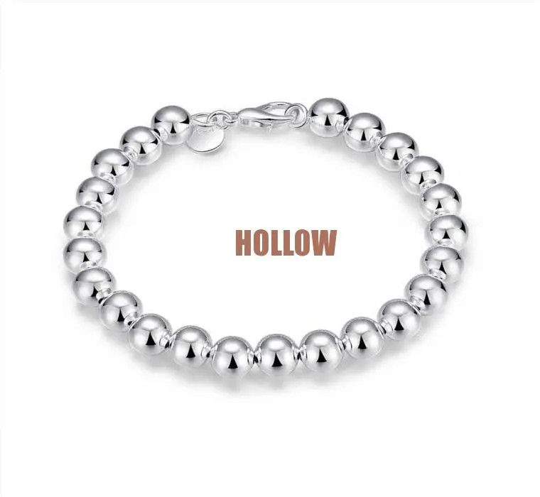 Style Silver Pulseras 8M Beads Pulseira Feminina Elegant Hbh  1 1