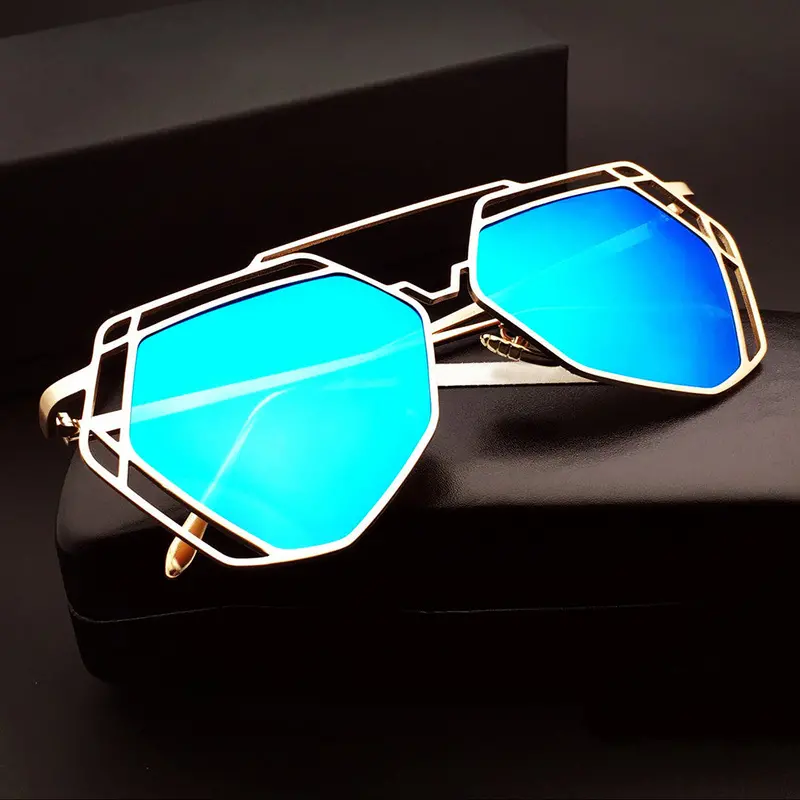 Style Super Lovers Sunglassesmultilateral Hollow Polarized Alloy Frame Drop Shopping 1
