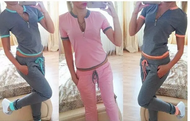 Style Sweatshirt Print Tracksuit Women Long Pants Pullover Tops Womens Set Women Suits Women Clothing Plus Size 4