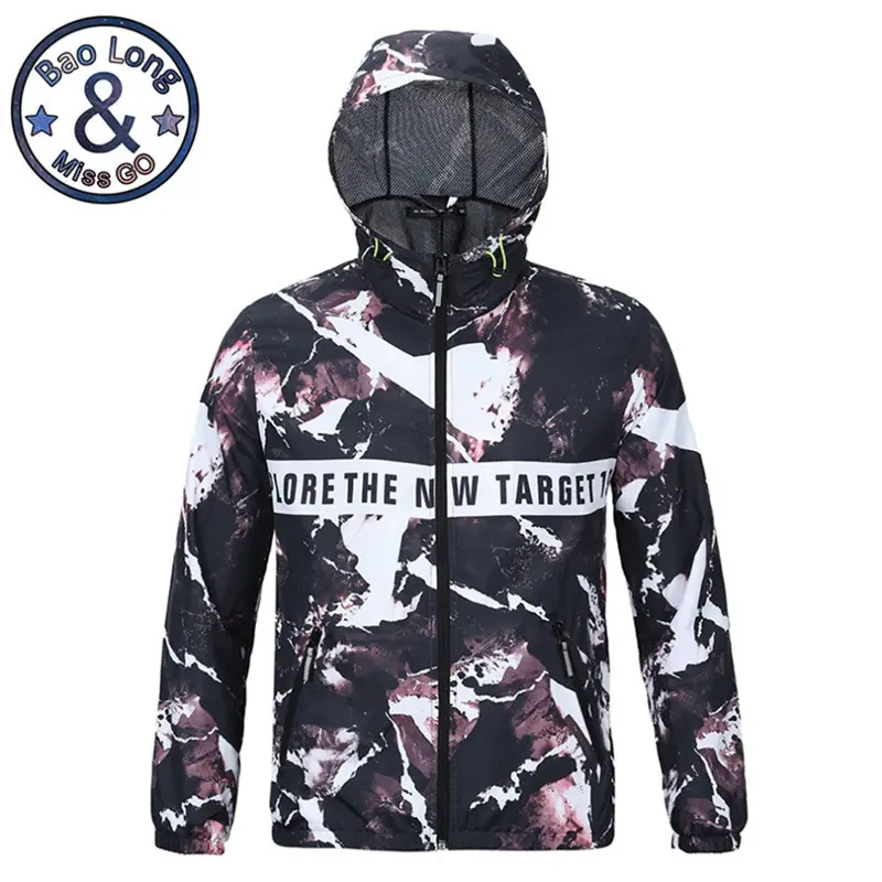 Stylequick-Dry Digital Printing Water And Wind-Tightness Thin Jackets Suitable Travel Skiing Hike Camping 1
