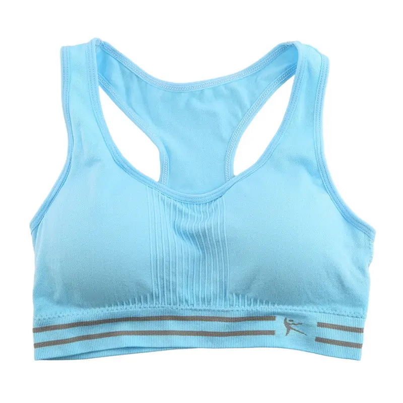 Stylesexy Casual Seamless Racerback Padded Bra Short Solid Fitness Stretch Workout Tank Tops 3