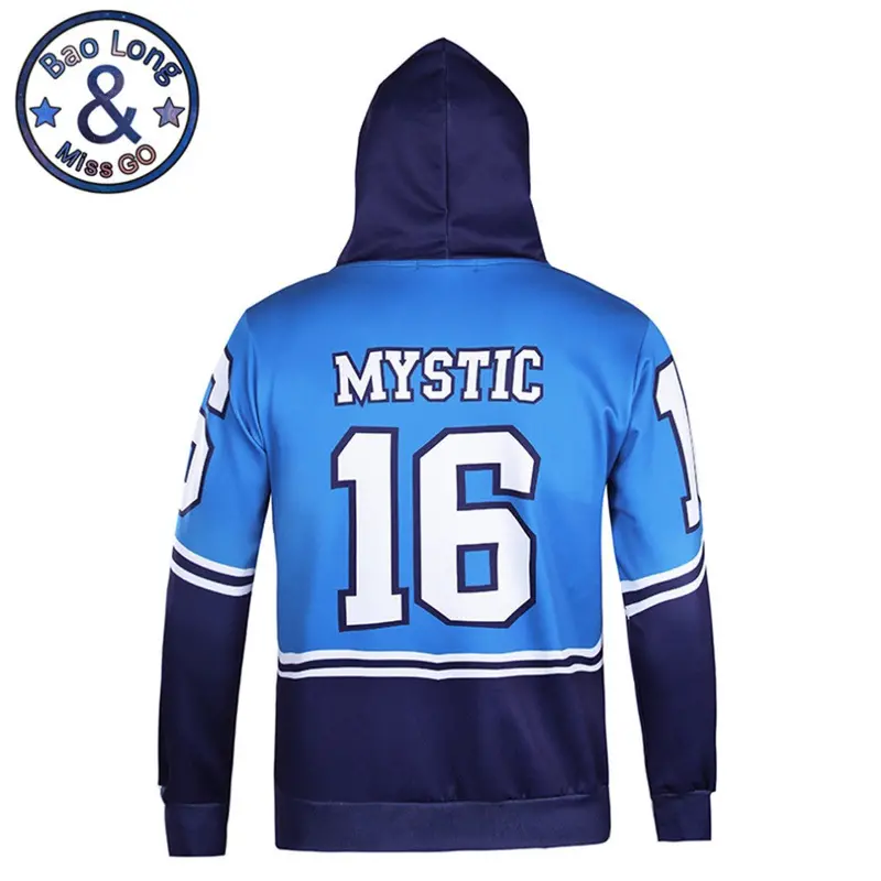 Stylestylish Long Sleeve 3D Print Mystic Emblem Pattern Hoody Sweatershirts With Hat Pullover Sportwear L6035 3