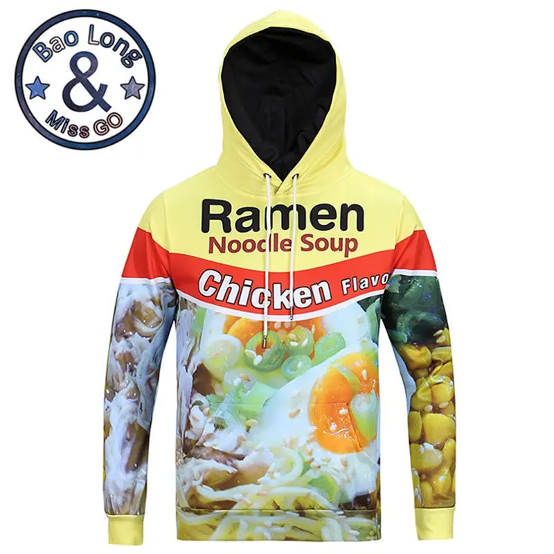 Stylestylishlong Sleeve 3D Print Chicken Flavor Food Pattern Hoody Sweatershirts With Hat Pullover Sportwear 1