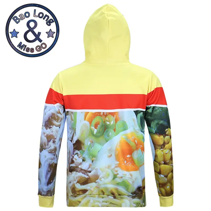 Stylestylishlong Sleeve 3D Print Chicken Flavor Food Pattern Hoody Sweatershirts With Hat Pullover Sportwear 4