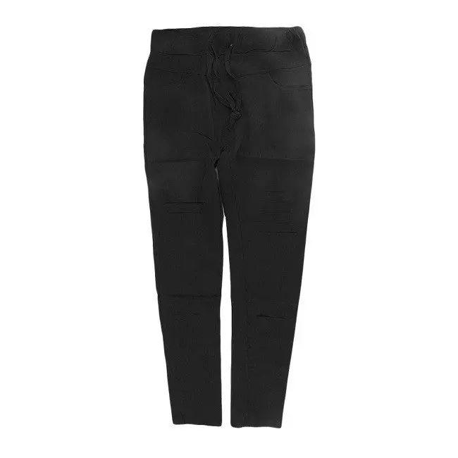 Stylish Broken Hole Pencil Pants Casual Slim Decorate Trousers Pants 1