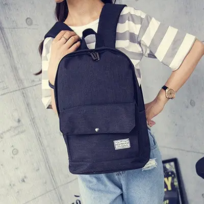 Stylish Canvas School Backpacking Backpack Children Schools Back Pack Leisure Style Knapsack Bags For Teenage Girls Boys 1