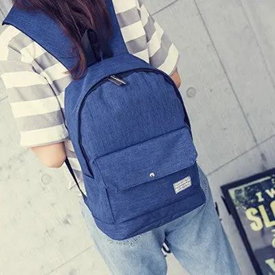 Stylish Canvas School Backpacking Backpack Children Schools Back Pack Leisure Style Knapsack Bags For Teenage Girls Boys 2