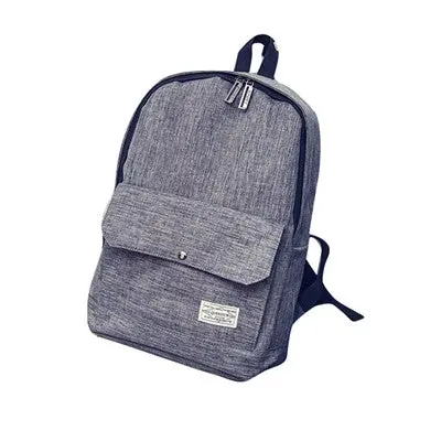 Stylish Canvas School Backpacking Backpack Children Schools Back Pack Leisure Style Knapsack Bags For Teenage Girls Boys 3
