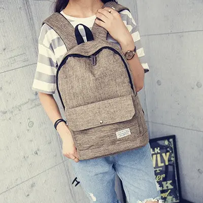 Stylish Canvas School Backpacking Backpack Children Schools Back Pack Leisure Style Knapsack Bags For Teenage Girls Boys 4