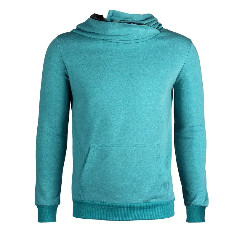 Stylish Casualand Personality Lapel Hooded Head Pullovers Sweatershirts 1