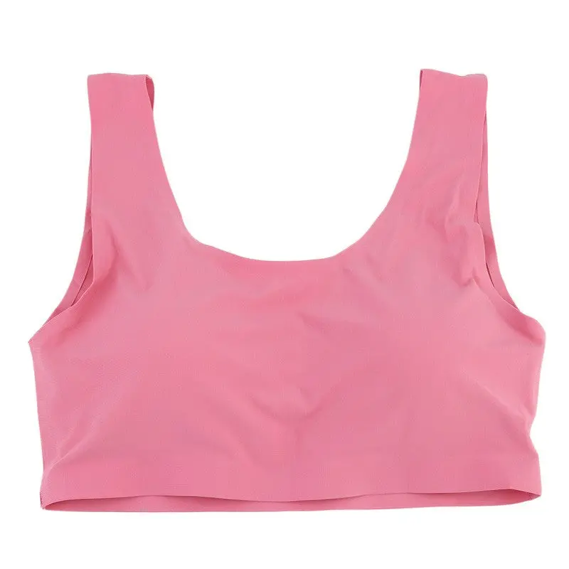 Stylish Integrated Wiregather Up Sports Bra Vest Bra Yoga Training Running Padded Bra 7