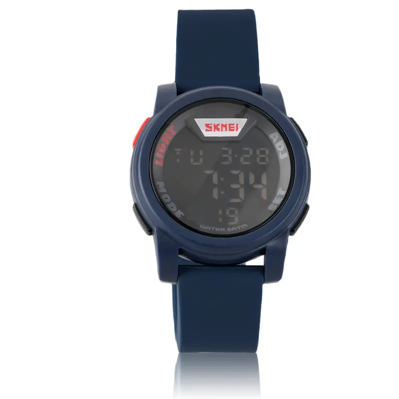 Stylish Led Digital Chrono Watchcasual Sport Military Wristwatches Silicone Strap Watch 1
