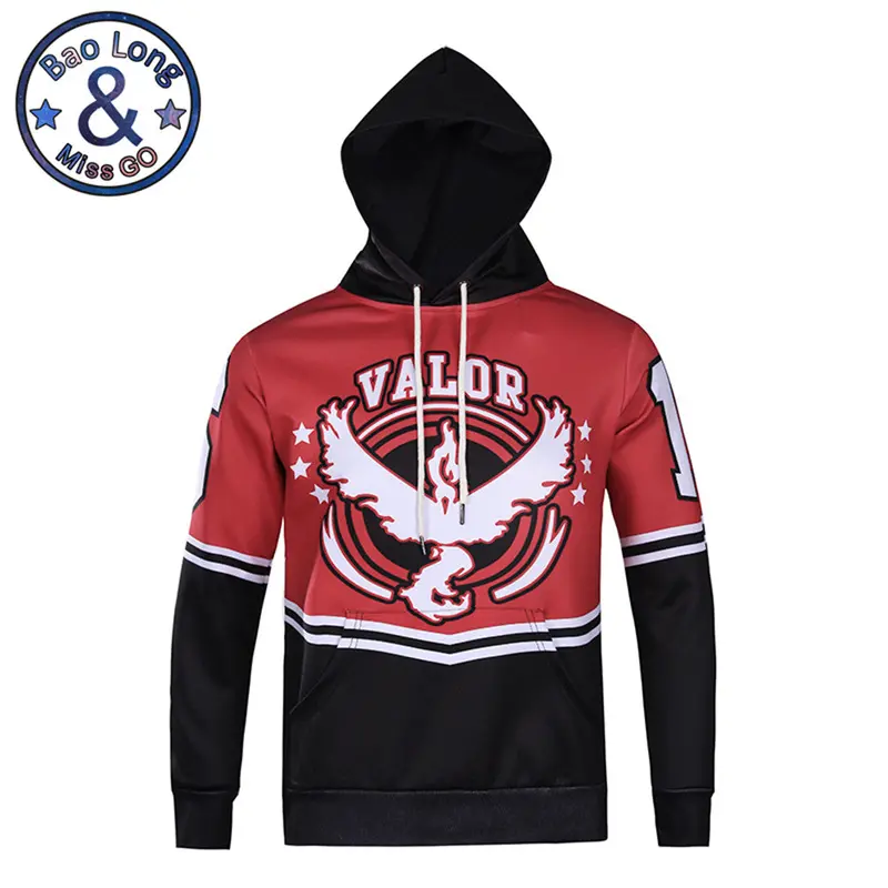 Stylish Long Sleeve 3D Print Valor Emblem Pattern Hoody Sweatershirts With Hat Pullover Sportwear L6033 1
