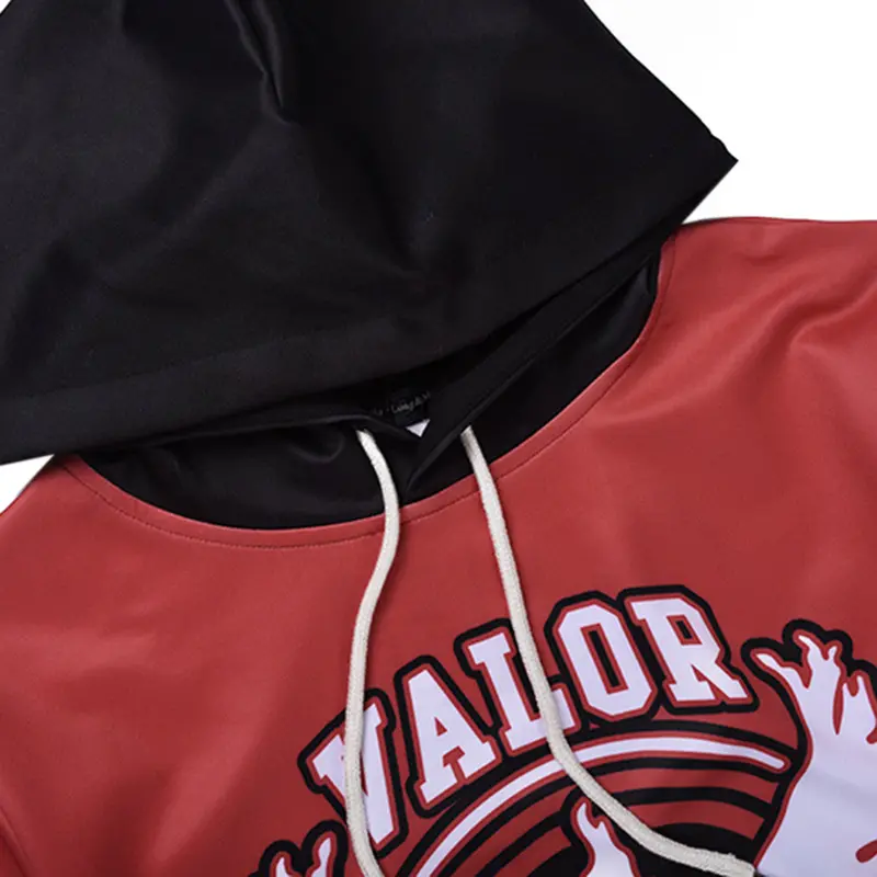 Stylish Long Sleeve 3D Print Valor Emblem Pattern Hoody Sweatershirts With Hat Pullover Sportwear L6033 4