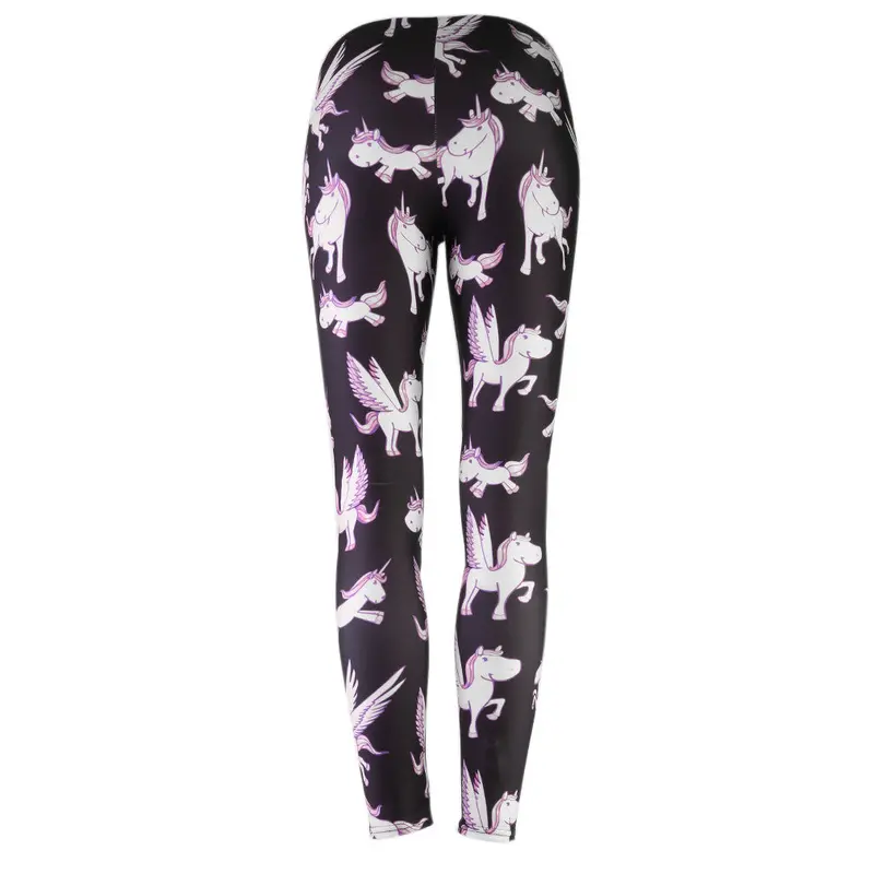 Stylish Sexy Ladystretchleggings Horse Digital Print Slim Pants Elastic Fitness Legging Capris 2