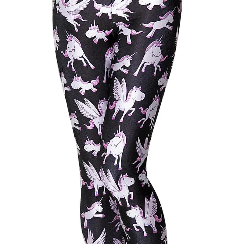 Stylish Sexy Ladystretchleggings Horse Digital Print Slim Pants Elastic Fitness Legging Capris 3