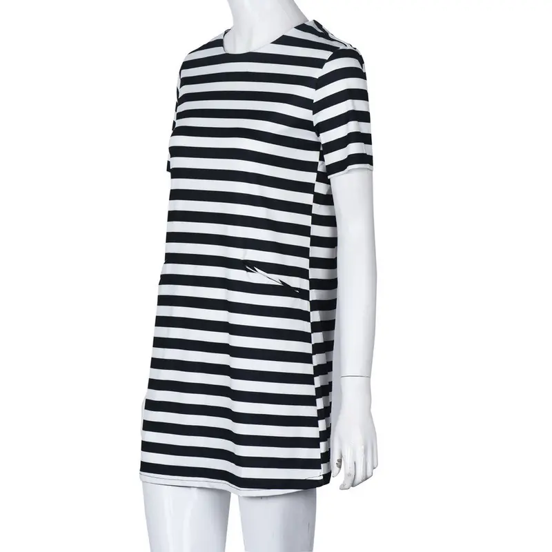 Stylish Women Dress Plus Size Short Sleeve Loose Casual Elegant Party Dresses Casual Beach Vestidos 3