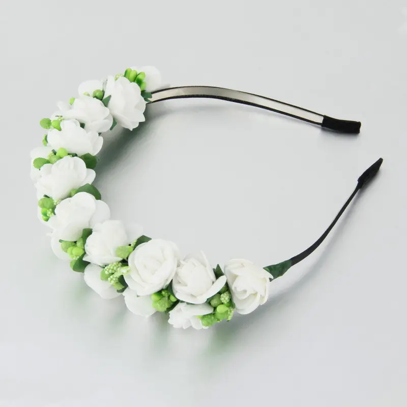 Stylishflower Garland Floral Bridal Headband Hairband Wedding Prom Flower Headband Hair Accessories For Gift 1